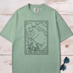 The Lazy F Ck Tarot Card T Shirt Gift For Dog Lover