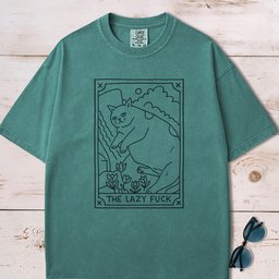 The Lazy F Ck Tarot Card T Shirt Gift For Dog Lover