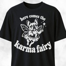 Karma Fairy French Bulldog T Shirt Gift For Dog Lover