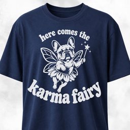 Karma Fairy French Bulldog T Shirt Gift For Dog Lover