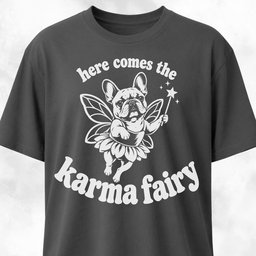Karma Fairy French Bulldog T Shirt Gift For Dog Lover