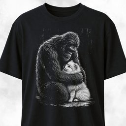 Sasquatch Hugging Pomeranian T Shirt Gift For Dog Lover