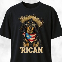 Puertorico Mohawk Doxie T Shirt Gift For Dog Lover