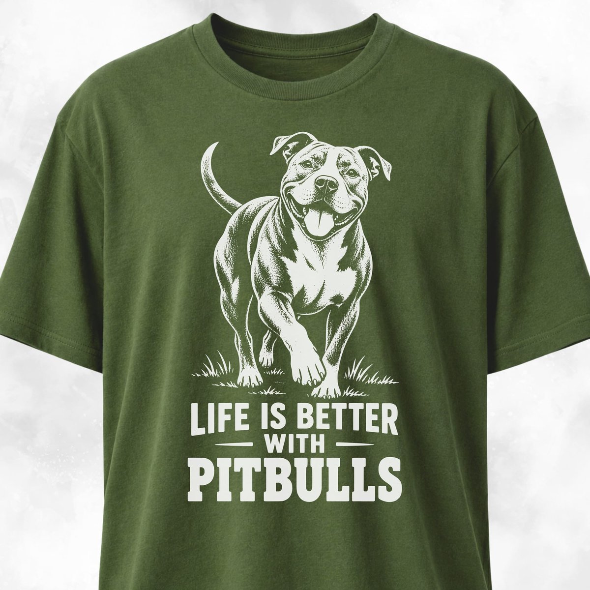 Life Is Better With Pitbulls T Shirt Gift For Dog Lover