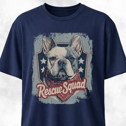 Rescue Squad French Bulldog Adoption Pride T Shirt Gift For Dog Lover