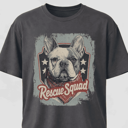 Rescue Squad French Bulldog Adoption Pride T Shirt Gift For Dog Lover