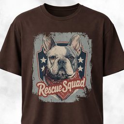 Rescue Squad French Bulldog Adoption Pride T Shirt Gift For Dog Lover