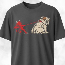 Tiny Devil Vs Stubborn Bulldog T Shirt Gift For Dog Lover