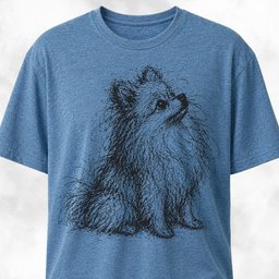Pomeranian Romantic Scribble T Shirt Gift For Dog Lover