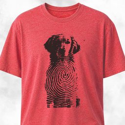 Goldie Fingerprint T Shirt Gift For Dog Lover