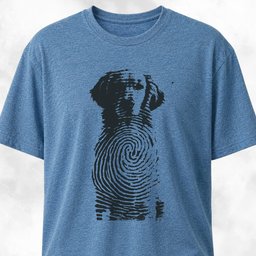 Goldie Fingerprint T Shirt Gift For Dog Lover