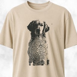 Goldie Fingerprint T Shirt Gift For Dog Lover
