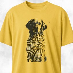 Goldie Fingerprint T Shirt Gift For Dog Lover