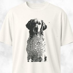 Goldie Fingerprint T Shirt Gift For Dog Lover
