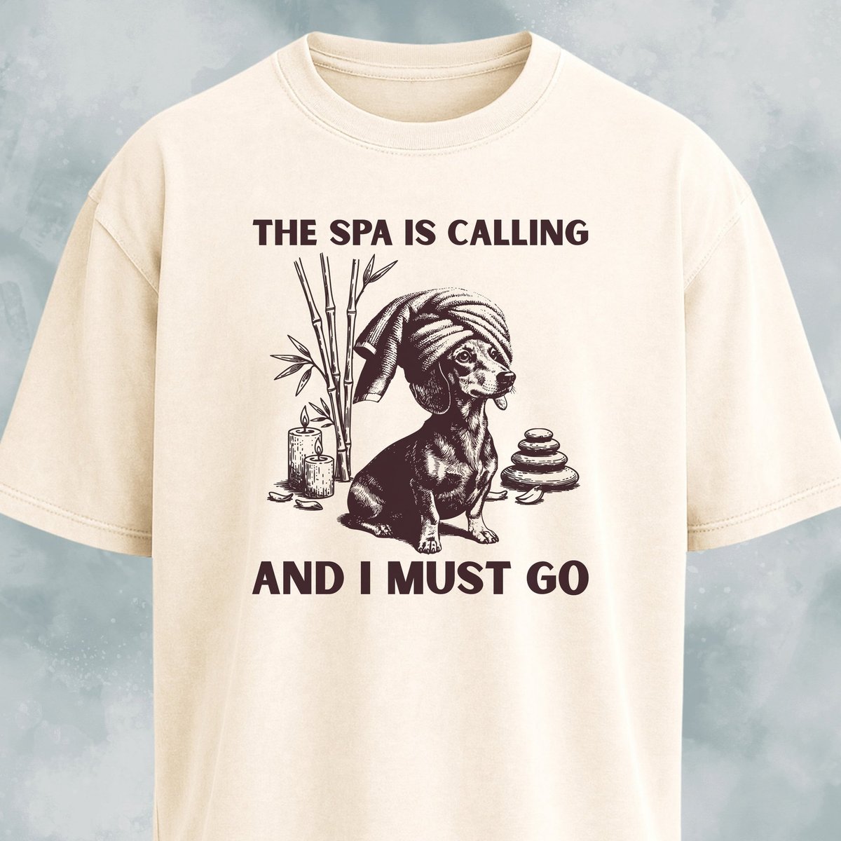 The Spa Is Calling Dachshund T Shirt Gift For Dog Lover
