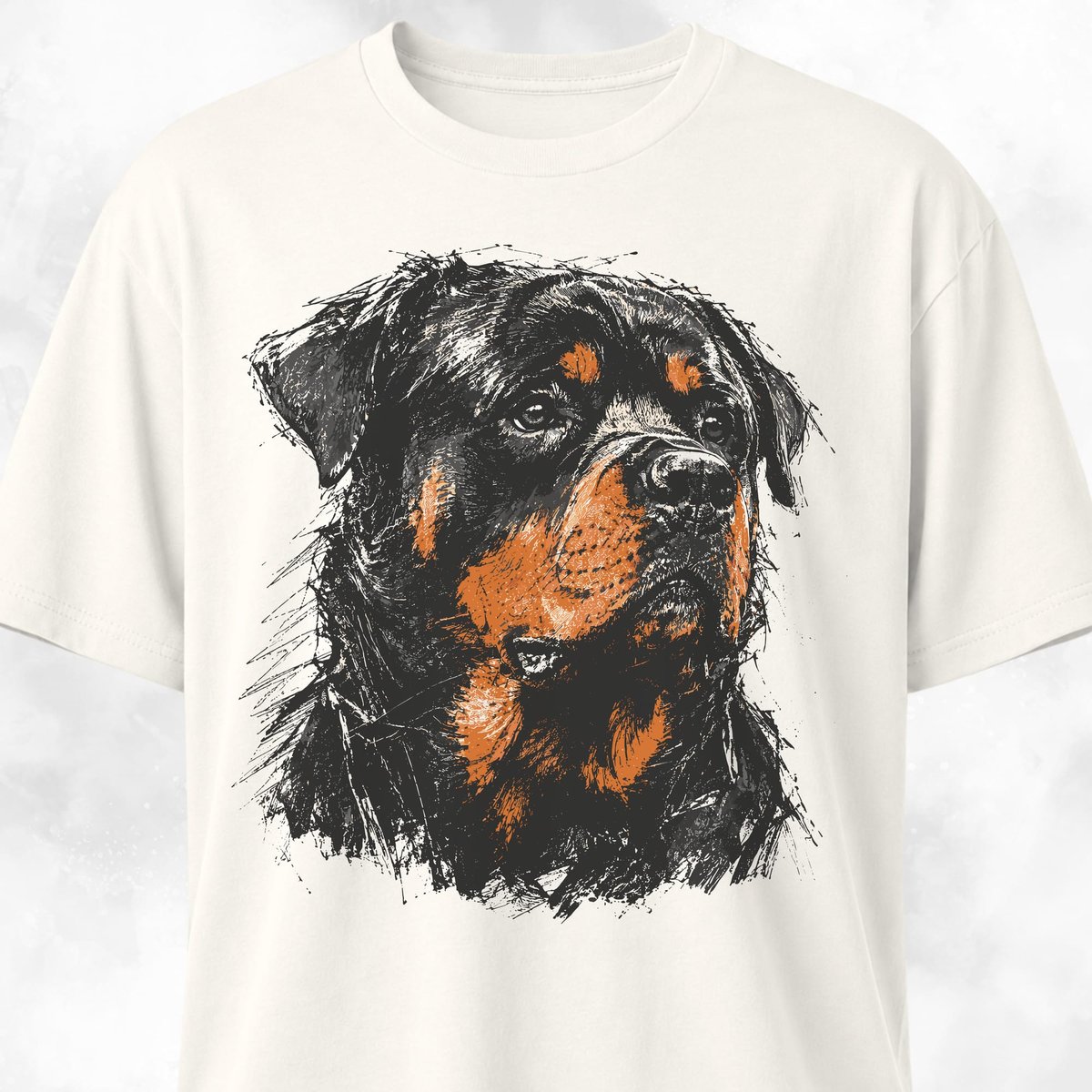 Rottie Portrait T Shirt Gift For Dog Lover