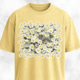 Pitbull In Daisies Field T Shirt Gift For Dog Lover
