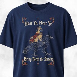 Pug Riding A Crow T Shirt Gift For Dog Lover