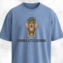 I Know A Little German Doxie T Shirt Gift For Dog Lover