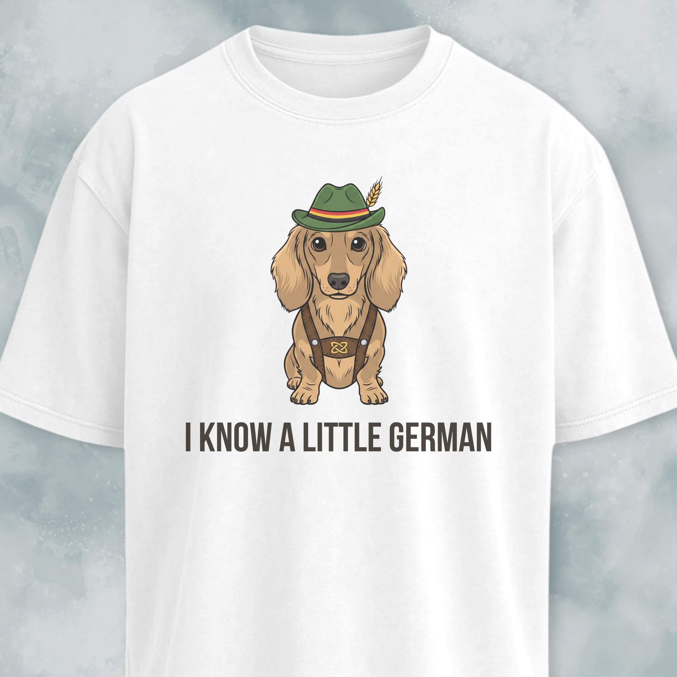 I Know A Little German Doxie T Shirt Gift For Dog Lover