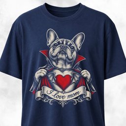 I Love Mom Halloween Chest Tattoo T Shirt Gift For Mom