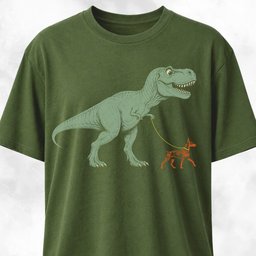 T Rex Walking A Doberman T Shirt Gift For Dinosaur Lover
