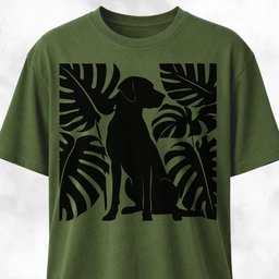 Monstera Labrador T Shirt Gift For Dog Lover