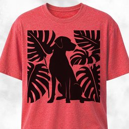 Monstera Labrador T Shirt Gift For Dog Lover
