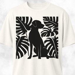 Monstera Labrador T Shirt Gift For Dog Lover