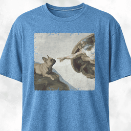 The Creation Of Adam Frenchie Edition T Shirt Gift For Dog Lover
