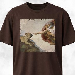 The Creation Of Adam Frenchie Edition T Shirt Gift For Dog Lover