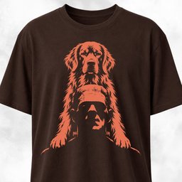 Golden Retriever On Frankensteins Shoulders T Shirt Gift For Dog Lover