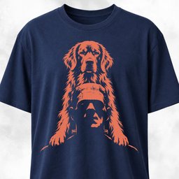 Golden Retriever On Frankensteins Shoulders T Shirt Gift For Dog Lover