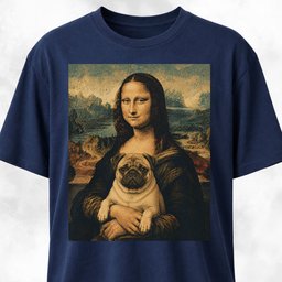 Monalisa Pug Edition T Shirt Gift For Dog Lover