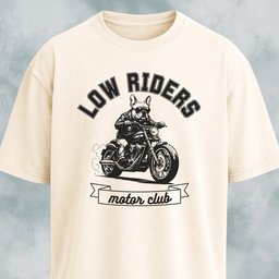 Low Riders Motor Club French Bulldog T Shirt Gift For Dog Lover