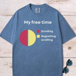 My Free Time Pie Chart T Shirt Gift For Dog Lover