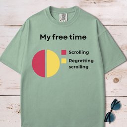 My Free Time Pie Chart T Shirt Gift For Dog Lover