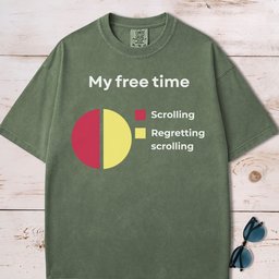 My Free Time Pie Chart T Shirt Gift For Dog Lover