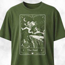 The Fool Tarot Card German Shepherd T Shirt Gift For Dog Lover