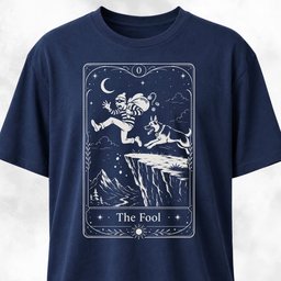 The Fool Tarot Card German Shepherd T Shirt Gift For Dog Lover