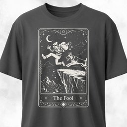 The Fool Tarot Card German Shepherd T Shirt Gift For Dog Lover