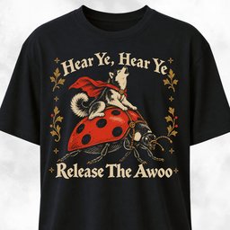 Husky Riding A Ladybird T Shirt Gift For Dog Lover