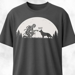 Mummy Booping German Shepherd T Shirt Gift For Dog Lover