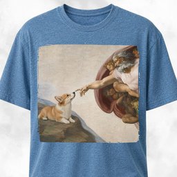 The Creation Of Adam Corgi Edition T Shirt Gift For Dog Lover