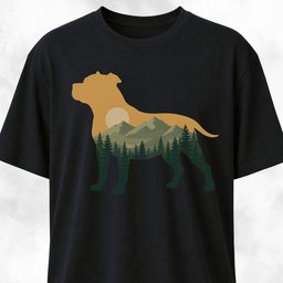Sunset Pitbull T Shirt Gift For Dog Lover