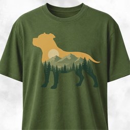 Sunset Pitbull T Shirt Gift For Dog Lover
