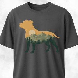 Sunset Pitbull T Shirt Gift For Dog Lover