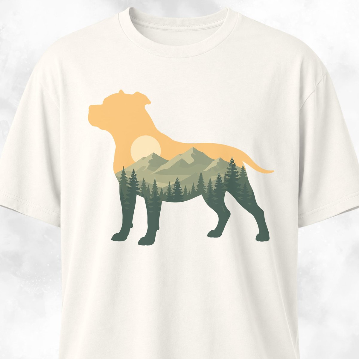 Sunset Pitbull T Shirt Gift For Dog Lover