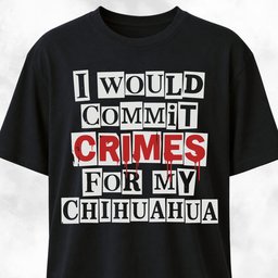 I Would Commit Crimes For My Chihuahua T Shirt Gift For Dog Lover