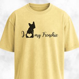 I Love My Frenchie Butt Heart T Shirt Gift For Dog Lover